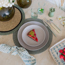 Lot de 6 assiettes plates 27 cm en grès gris Arita
