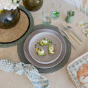 Lot de 6 assiettes coupes 20.5cm en grès gris Arita