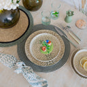 Lot de 6 assiettes plates 26cm en grès Jade