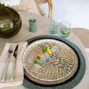 Lot de 6 assiettes plates 26cm en grès Jade