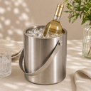 Seau à glace 1.5L en acier inoxydable
