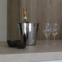 Seau à champagne en acier inoxydable