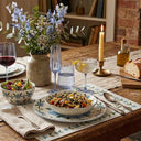 Lot de 12 sets de table Primavera bleu