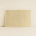 Lot de 6 Sets de Table Ourlet 45x30cm en Jute Naturel avec Contour Blanc