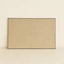 Lot de 6 Sets de Table Ourlet 45x30cm en Jute Naturel avec Contour Gris
