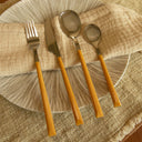 Lot de 6 fourchettes de table safran 21cm en acier inoxydable Colorama