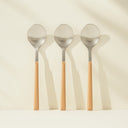 Lot de 6 cuillères à café noisette 16.5cm en acier inoxydable Colorama