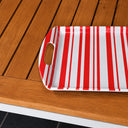 Plateau 35x26cm rouge Bayadère