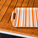 Plateau 35x26cm orange Bayadère