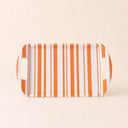 Plateau 35x26cm orange Bayadère