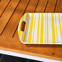 Plateau 35x26cm jaune Bayadère