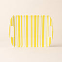 Plateau 35x26cm jaune Bayadère