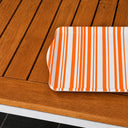Plateau 49x30cm orange Bayadère