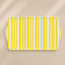 Plateau 49x30cm jaune Bayadère