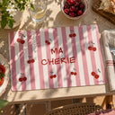Lot de 12 sets de table Cerise