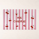 Lot de 12 sets de table Cerise