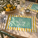 Lot de 12 sets de table Dolce Vita Jaune