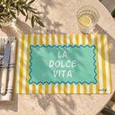 Lot de 12 sets de table Dolce Vita Jaune