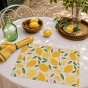 Lot de 12 sets de table Fruité Jaune
