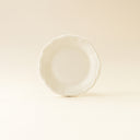 Lot de 6 assiettes à dessert blanche 20cm en grès Charlotte